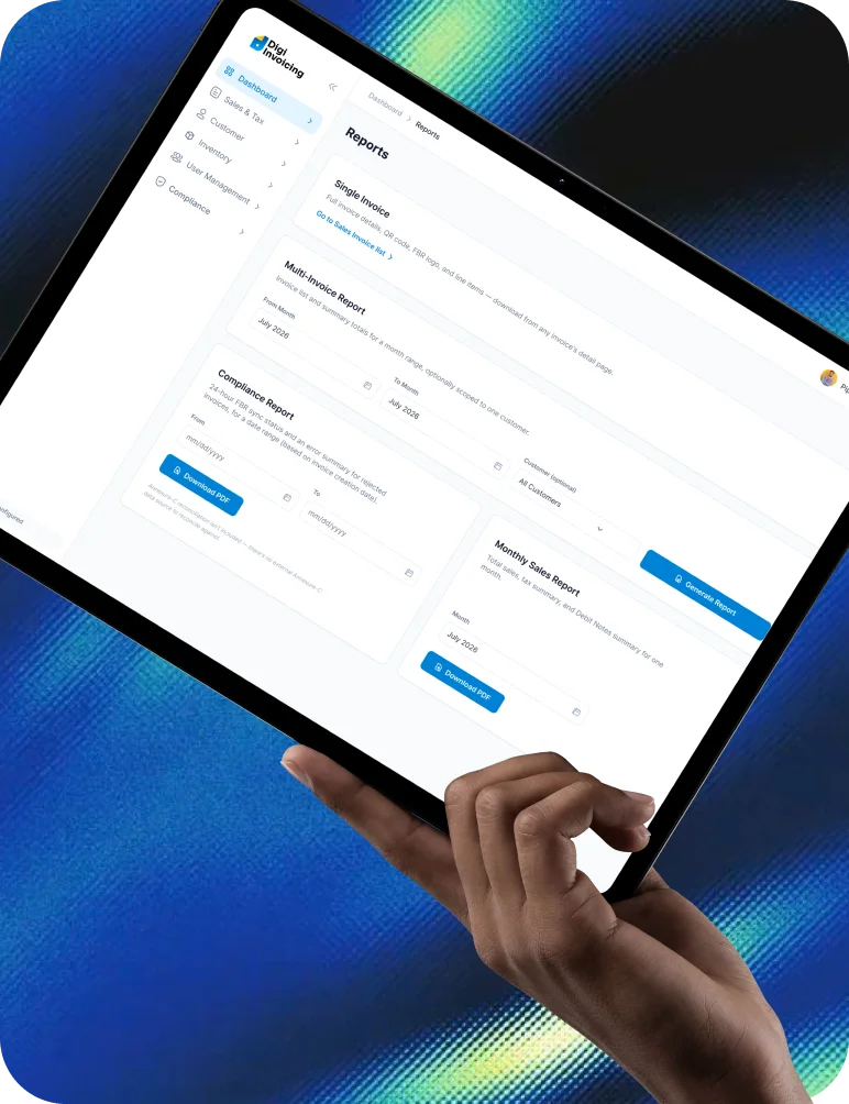 FBR Compliant invoices live in four steps
